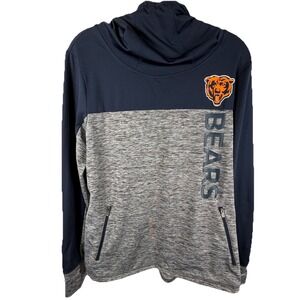 Chicago Bears NFL Team Apparel Womens XL Pullover Hoodie Pockets  *no drawstring